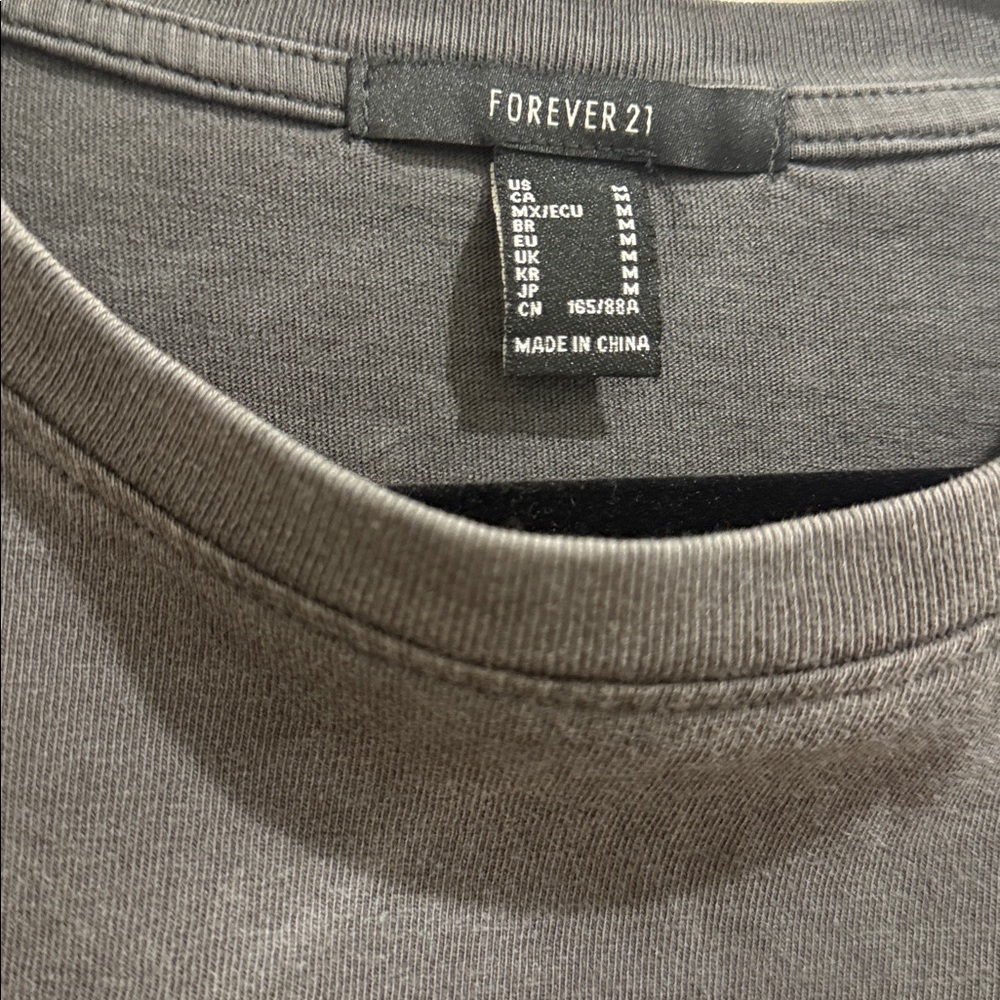 Forever 21 Black Los Angeles Cropped Hoodie - Picture 8 of 8